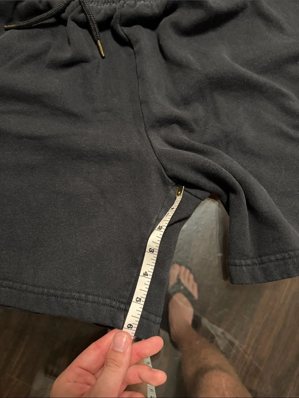 The North Face Men’s Black Athletic Shorts with Red Logo Patch 6”